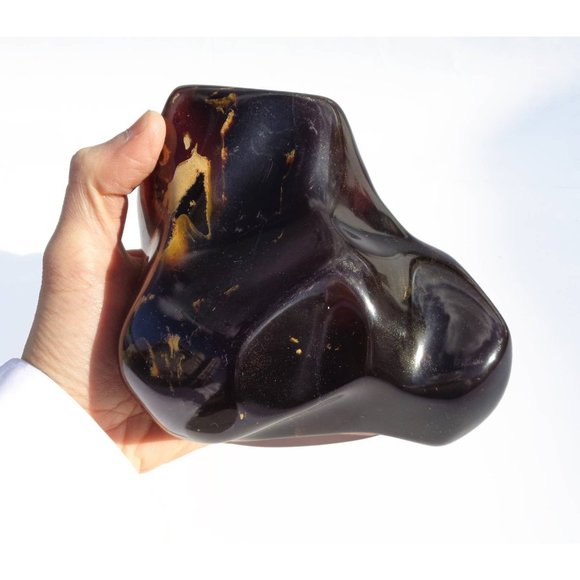 100% Real Amber, Natural Sumatra Amber, Polished Amber Fossilized Stone, 780 gr - Picture 3 of 9